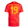 Original Fußballtrikot Spanien Lamine Yamal 19 Heimtrikot EURO 2024 Für Herren